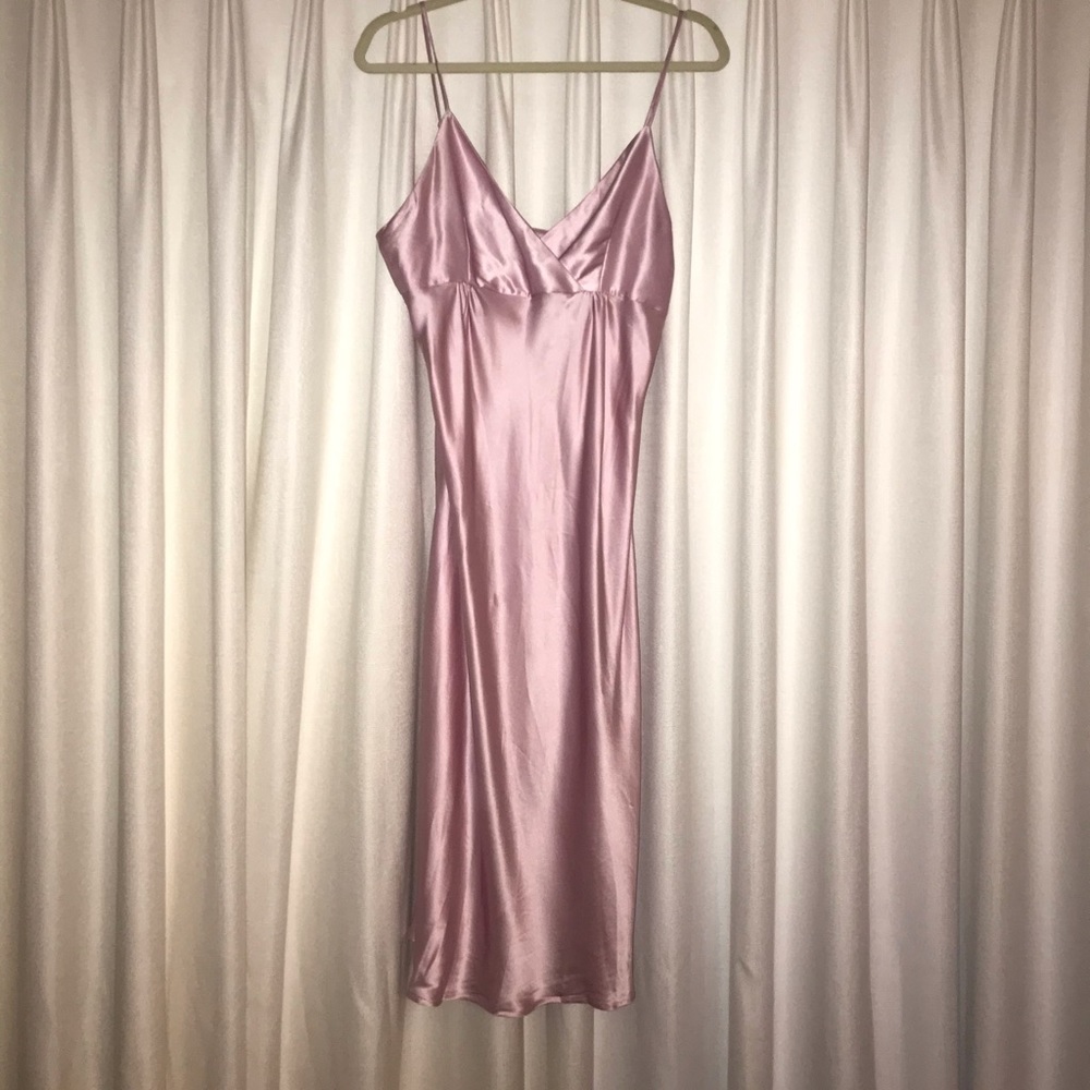 Kumi Kookoon pink silk chemise